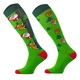 WAHLSTEN RIDING SOCKS SANTA CLAUS, GREEN-RED